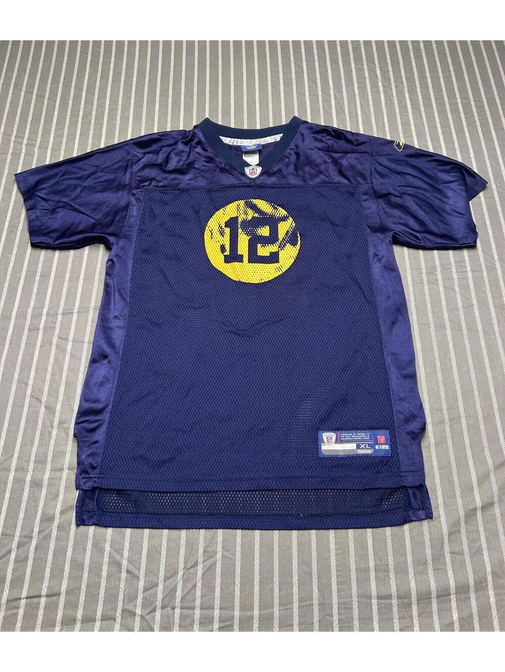 Aaron Rodgers #12 Green Bay ACME Packers Reebok Jersey Mens XLarge Throwback